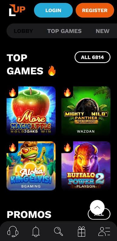 LevelUp Casino mobile version